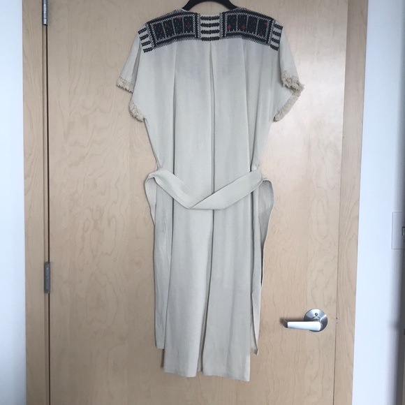 Madewell Paradise linen blend embroidered dress - Picture 6 of 8